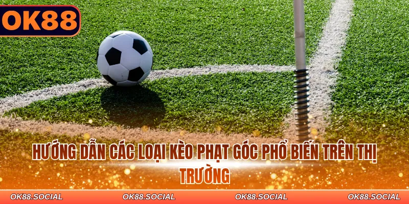 Hướng dẫn các loại kèo phạt góc phổ biến trên thị trường