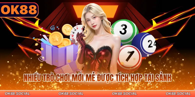 Nhiều trò chơi mới mẻ được tích hợp tại sảnh